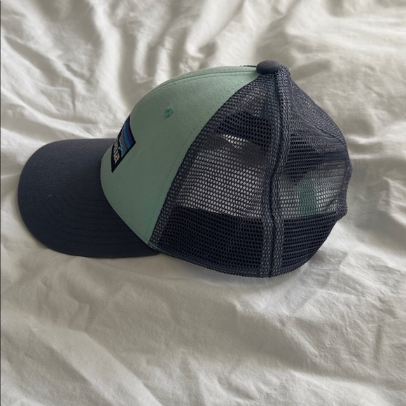 Patagonia Aqua and Charcoal KIDS Trucker Hat - Picture 3 of 5